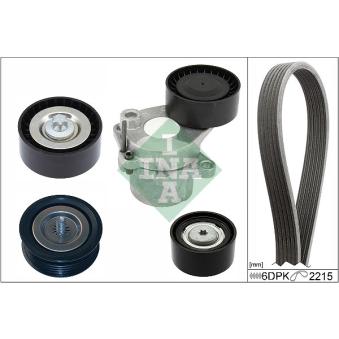 Jeu de courroies trapézoïdales à nervures INA OEM A0029934396