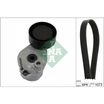 Jeu de courroies trapézoïdales à nervures INA OEM A0039935396