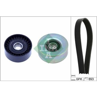 Jeu de courroies trapézoïdales à nervures INA OEM 11287571015