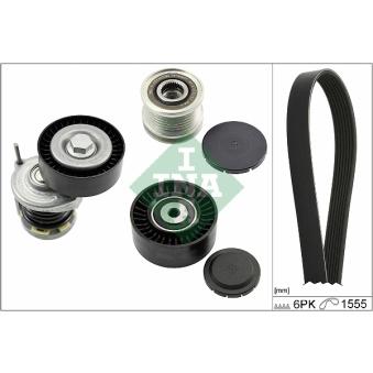 Jeu de courroies trapézoïdales à nervures INA OEM 04l903021a