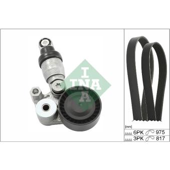 Jeu de courroies trapézoïdales à nervures INA [529 0540 10]