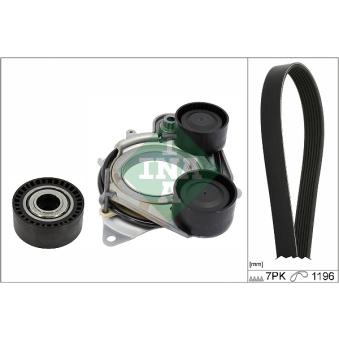 Jeu de courroies trapézoïdales à nervures INA 529 0542 10 pour FORD MAVERICK E 200 EQ Boost - 197cv