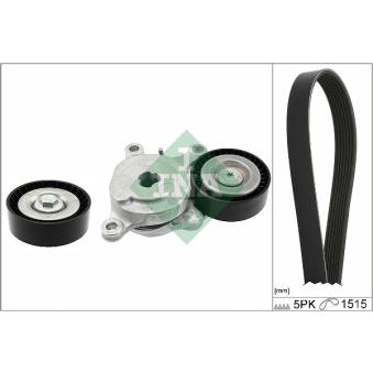 Jeu de courroies trapézoïdales à nervures INA OEM A2742020019