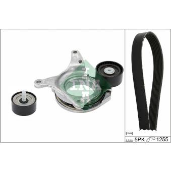 Jeu de courroies trapézoïdales à nervures INA OEM 2829931200