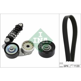 Jeu de courroies trapézoïdales à nervures INA [529 0546 10]