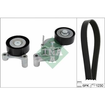 Jeu de courroies trapézoïdales à nervures INA OEM 9487315