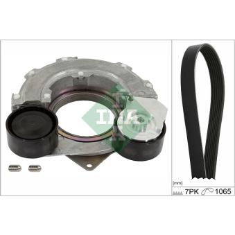 Jeu de courroies trapézoïdales à nervures INA 529 0559 10 pour KIA CEED 1.6 CRDi 115 Eco-Dynamics+ - 116cv