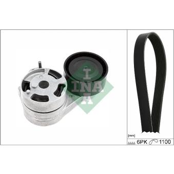 Jeu de courroies trapézoïdales à nervures INA OEM 1K0260849B