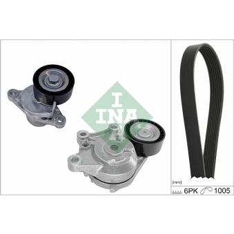 Jeu de courroies trapézoïdales à nervures INA [529 0581 10]