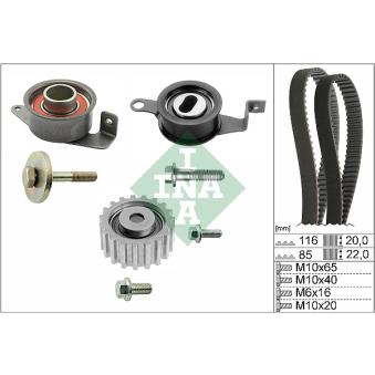 Kit de distribution INA OEM 96FF6268DA Kit de distribution INA OEM 96FF6268DA