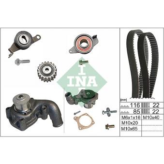 Pompe à eau + kit de courroie de distribution INA [530 0010 31]