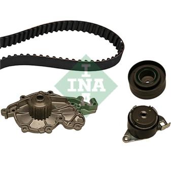 Pompe à eau + kit de courroie de distribution INA OEM 7700107845
