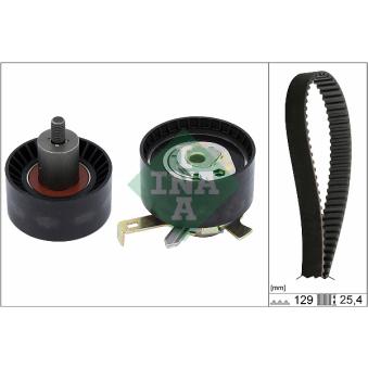 Kit de distribution INA 530 0066 10 pour FORD FOCUS 2.0 16V - 131cv