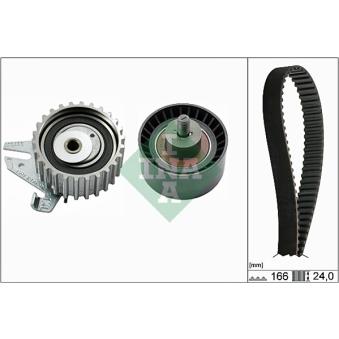 Kit de distribution INA 530 0226 10 pour ALFA ROMEO 155 1.6 16V TS - 120cv