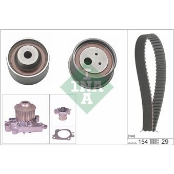 Pompe à eau + kit de courroie de distribution INA OEM MD997866