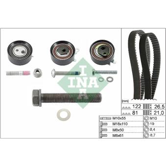 Kit de distribution INA 530 0484 10 pour VOLVO S70 2.5 TDI - 140cv