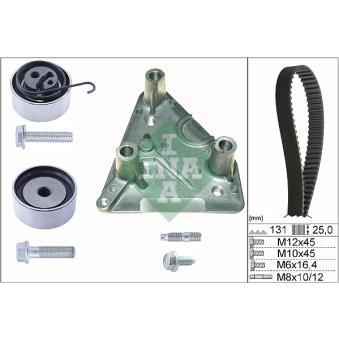 Kit de distribution INA 530 0492 10 pour CHEVROLET CORSA 1.7 D - 60cv