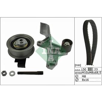 Kit de distribution INA 530 0546 10 pour VOLKSWAGEN PASSAT 1,8 T - 170cv