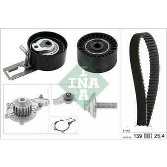Pompe à eau + kit de courroie de distribution INA OEM 0816k4
