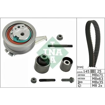 Kit de distribution INA 530 0650 10 pour FIAT RITMO 2.0 TDI - 110cv