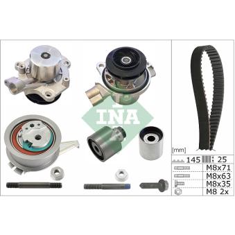Pompe à eau + kit de courroie de distribution INA OEM 036109244K