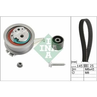 Kit de distribution INA 530 0665 10 pour CITROEN C3 1.4 TDI - 90cv