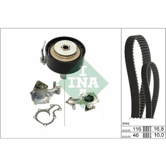 Pompe à eau + kit de courroie crantée INA OEM CM5G6K245EB