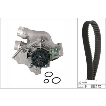 Pompe à eau + kit de courroie crantée INA [530 0845 30]