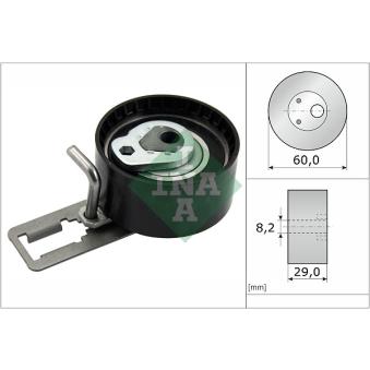 Poulie-tendeur, courroie crantée INA OEM su001a0455