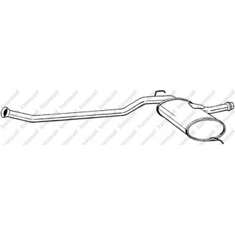 Silencieux central BOSAL [284-327]