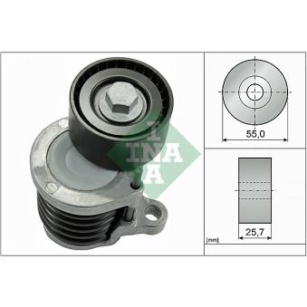 Tendeur, courroie trapézoïdale à nervures INA OEM 6512002470