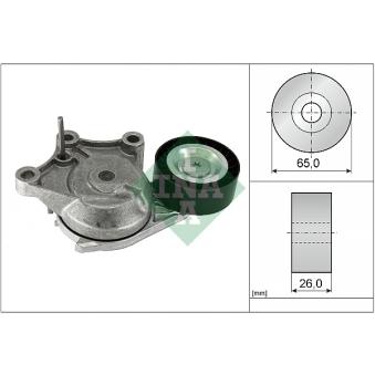 Tendeur de courroie, courroie trapézoïdale à nervures INA [534 0903 10]