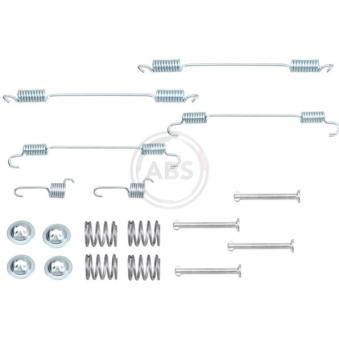 Kit d'accessoires, mâchoire de frein A.B.S. 0021Q pour RENAULT KADJAR 1.5 dCi 110 - 110cv