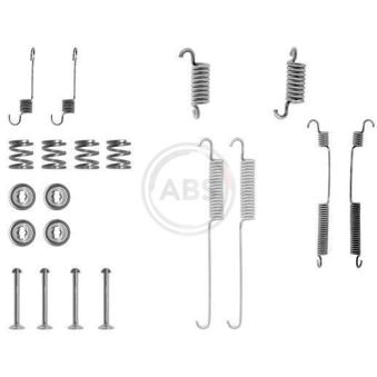 Kit d'accessoires, mâchoire de frein A.B.S. 0600Q pour FORD ORION 1.3 - 60cv