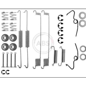 Kit d'accessoires, mâchoire de frein A.B.S. 0641Q pour FORD TRANSIT 2.5 DI - 80cv