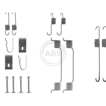 Kit d'accessoires, mâchoire de frein A.B.S. 0700Q pour MAZDA 121 1.3 16V - 72cv