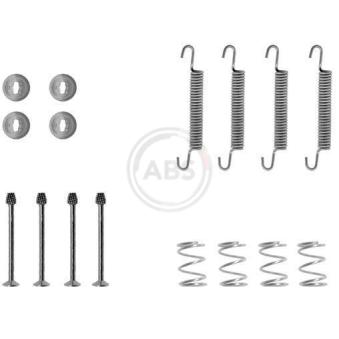 Kit d'accessoires, mâchoires de frein de stationnement A.B.S. 0711Q pour NISSAN PICK UP 2.0 T - 150cv