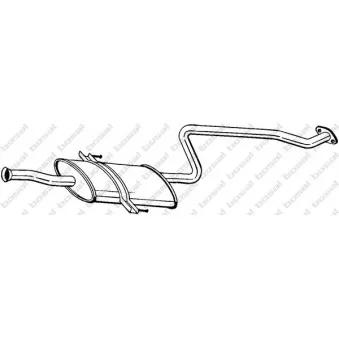 Silencieux central BOSAL 284-397