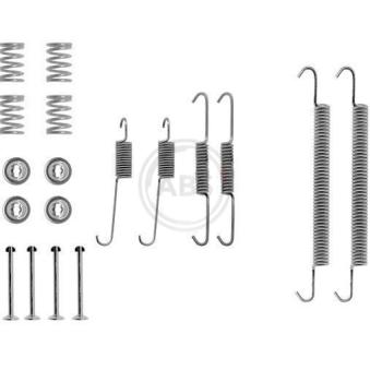 Kit d'accessoires, mâchoire de frein A.B.S. 0757Q pour PEUGEOT 405 1.9 D - 68cv