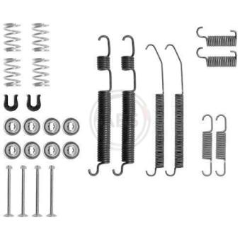 Kit d'accessoires, mâchoire de frein A.B.S. 0762Q pour MITSUBISHI SPACE 1.8 4x4 - 122cv Kit d'accessoires, mâchoire de frein A.B.S. 0762Q pour MITSUBISHI SPACE 1.8 4x4 - 122cv