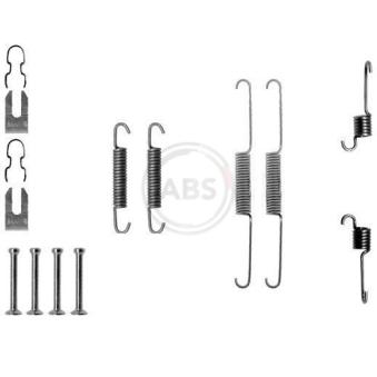 Kit d'accessoires, mâchoire de frein A.B.S. 0763Q pour FIAT UNO 1.6 R - 90cv