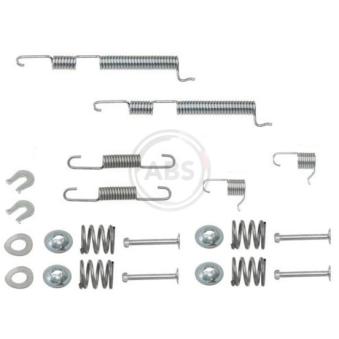 Kit d'accessoires, mâchoire de frein A.B.S. 0765Q pour OPEL ASTRA 1.2 - 54cv