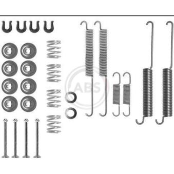 Kit d'accessoires, mâchoire de frein A.B.S. 0787Q pour MITSUBISHI L 2.5 D - 75cv