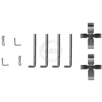 Kit d'accessoires, plaquette de frein à disque A.B.S. 0968Q pour VOLKSWAGEN ID. Buzz 2.0 - 128cv