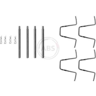 Kit d'accessoires, plaquette de frein à disque A.B.S. 1010Q pour JEEP COMMANDER 420 SEC - 218cv