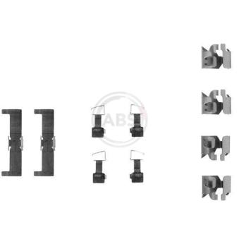 Kit d'accessoires, plaquette de frein à disque A.B.S. 1034Q pour TOYOTA STARLET 1.3 - 63cv Kit d'accessoires, plaquette de frein à disque A.B.S. 1034Q pour TOYOTA STARLET 1.3 - 63cv