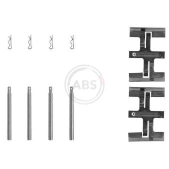 Kit d'accessoires, plaquette de frein à disque A.B.S. 1045Q pour PEUGEOT PARTNER 320 - 109cv