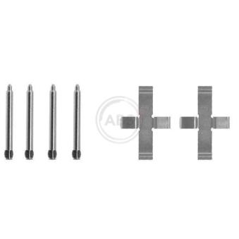 Kit d'accessoires, plaquette de frein à disque A.B.S. 1076Q pour HONDA CIVIC 2.3 TD Intercooler - 100cv