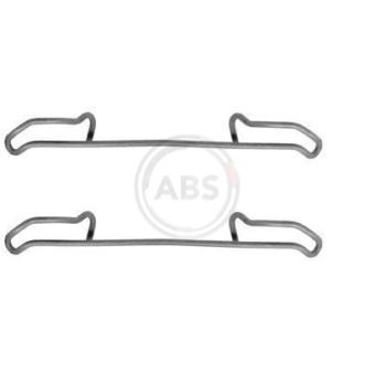 Kit d'accessoires, plaquette de frein à disque A.B.S. 1085Q pour SKODA FABIA 2.0 i - 110cv