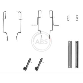 Kit d'accessoires, plaquette de frein à disque A.B.S. 1147Q pour SKODA ROOMSTER Praktik 1.6 - 88cv